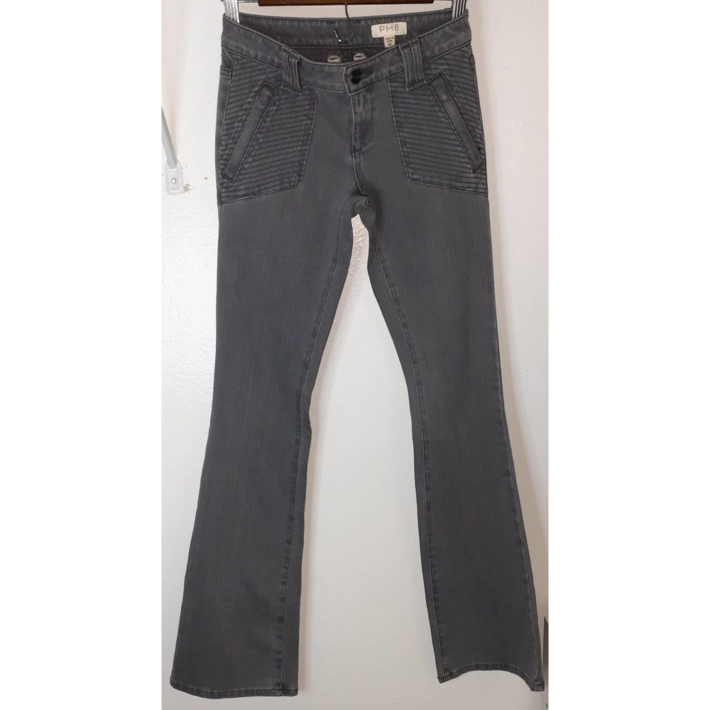PH8 Gray Straight Leg Denim 25 NWT